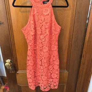 Worn once lulus mini lace dress size large